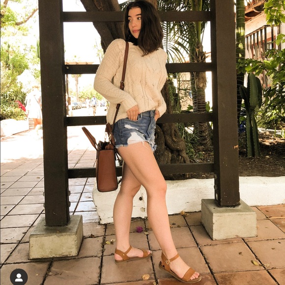 Hollister Sweaters - Hollister Cream Cable Knit Sweater S